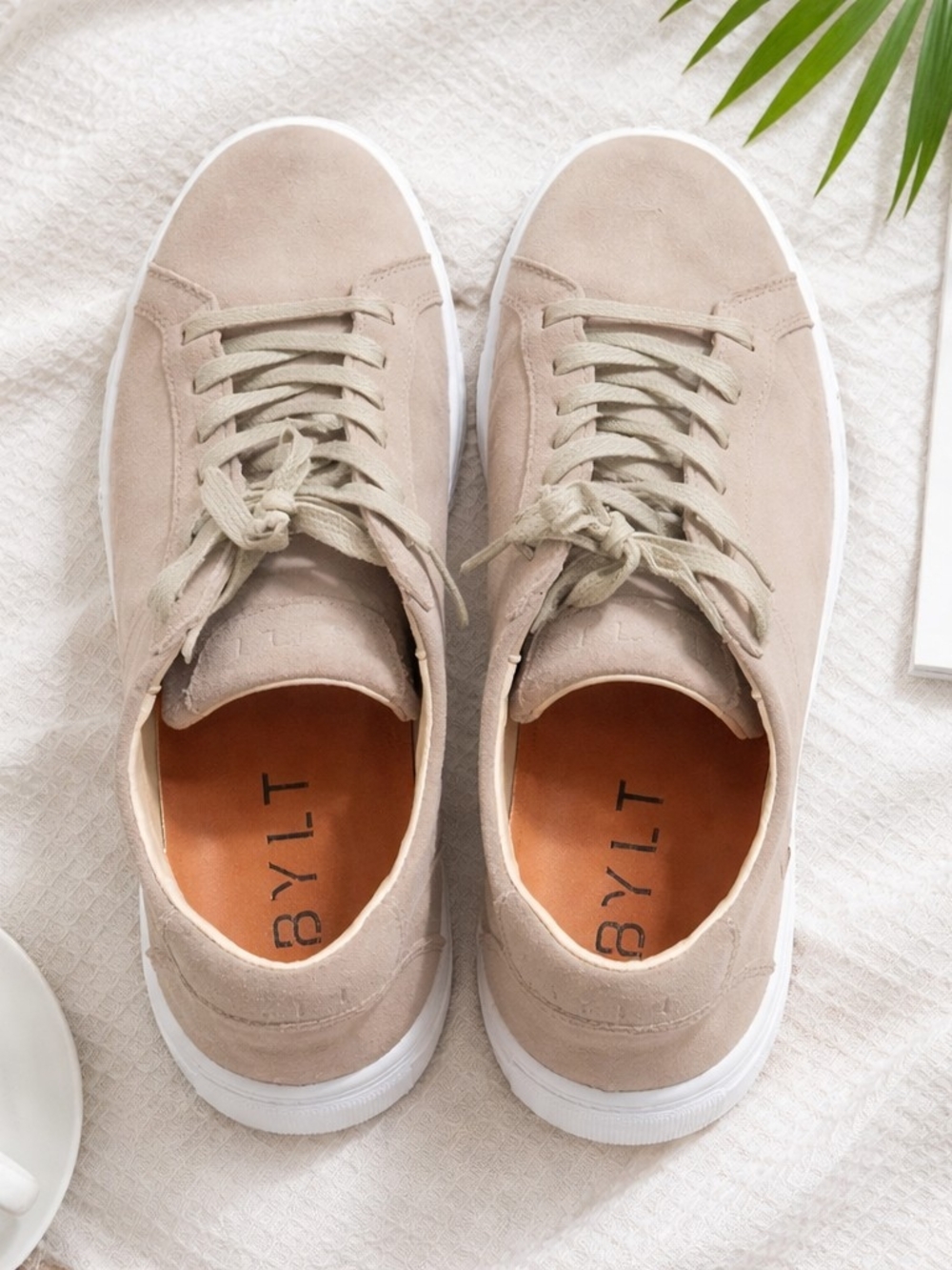 BYLT Basics Everyday Premium Suede Sneakers - Tan/Beige Men's Size 10.5 - Picture 6 of 13